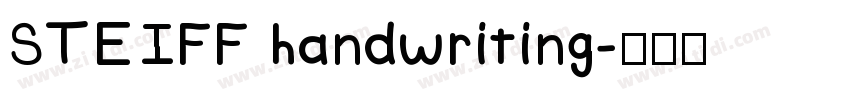 STEIFF handwriting字体转换